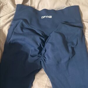 DFYNE Women's Stylish Navy Leggings